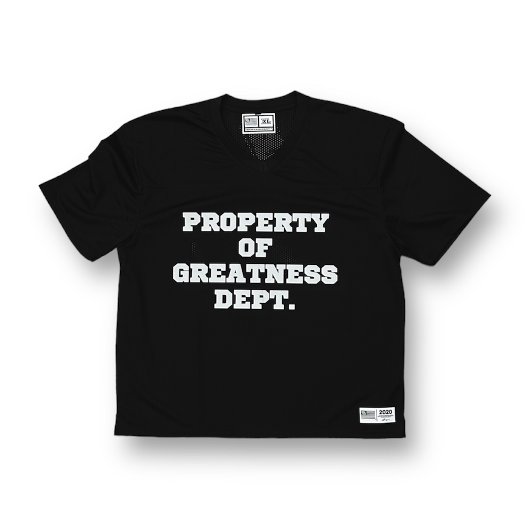 PROPERTY OF GREATNESS DEPT. REFLECTIVE PRACTICE JERSEY [1OF1]