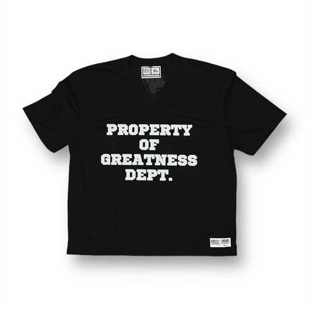 PROPERTY OF GREATNESS DEPT. REFLECTIVE PRACTICE JERSEY [1OF1]