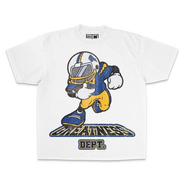 GREATNESS DEPT. FOOTBALL T-SHIRT