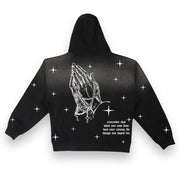 PRAYER IS ESSENTIAL ZIP UP VINTAGE HOODIE